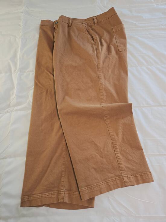 Torrid Pants - Torrid Feel the Fit Wide-leg Pants Camel Tan Plus Size 20